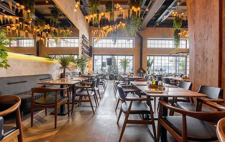 interior of an empty restaurant